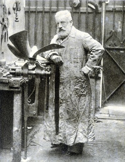 Porträtt av Fernand Forest (1851 - 1914), fransk uppfinnare (motor, bildelar...) - fotografi av French Photographer