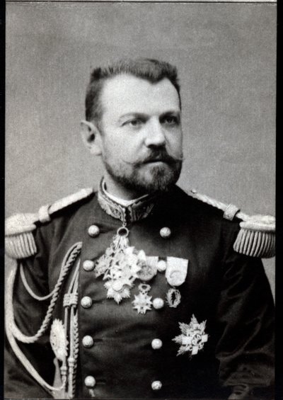 Porträtt av Henri Joseph Brugere (1841-1918), fransk general. av French Photographer
