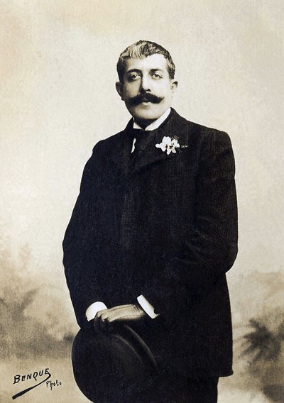 Porträtt av Jean Lorrain (1855-1906), fransk författare. av French Photographer