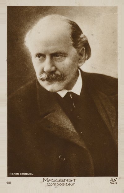 Porträtt av Jules Massenet av French Photographer