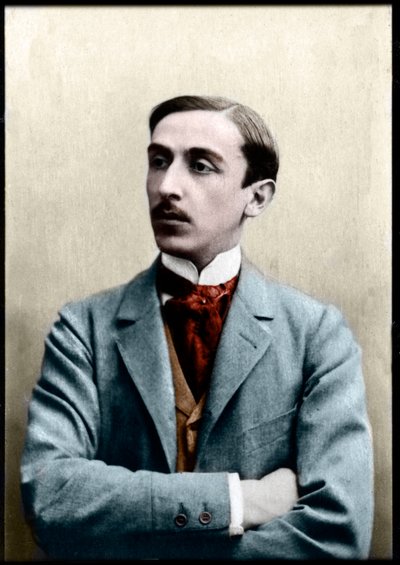 Porträtt av Maurice Barres (1862-1923), fransk författare, journalist och socialistisk politiker. av French Photographer