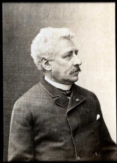 Porträtt av Olivier Metra (1830-1889), fransk dirigent och kompositör. av French Photographer