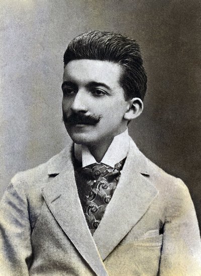 Porträtt av Pierre Louis dit Louys (1870-1925), fransk författare. av French Photographer