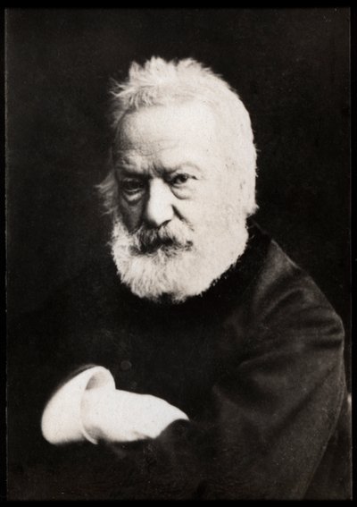 Porträtt av Victor Hugo (1802-1885), fransk poet, dramatiker, romanförfattare, essäist. av French Photographer
