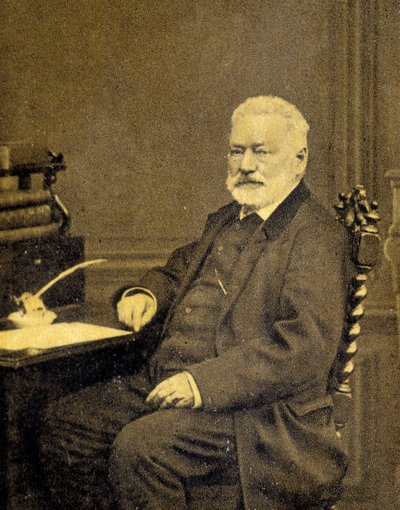 Porträtt av Victor Hugo 1872. av French Photographer