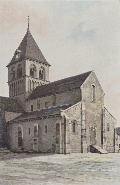 Rouy, Kyrka, Ensemble N O av French Photographer