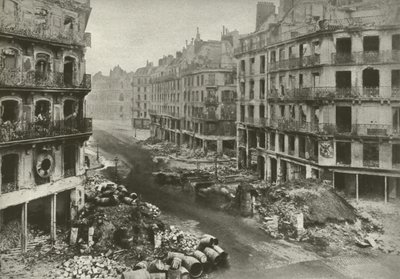 Rue De Rivoli, Paris, efter veckan som avslutade kommunen av French Photographer