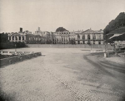 Ruinerna av Palace of St Cloud (s/v foto) av French Photographer