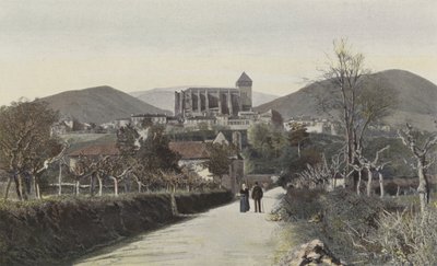 Saint-Bertrand-de-Comminges, allmän vy av French Photographer