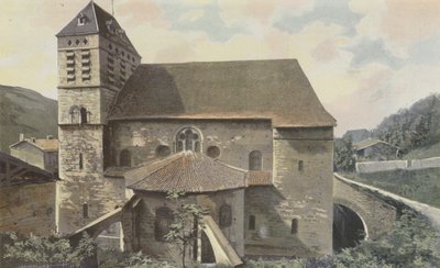 Saint-Chef, Kyrka, Cote de labside av French Photographer