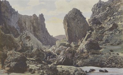 Saint-Georges-de-Levejac, Chaos du Pas de Soucy, vid Tarn, nedströms utsikt av French Photographer