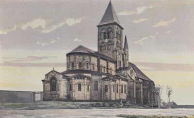 Saint-Menoux, Kyrka, Tillsammans N E av French Photographer