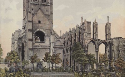 Saint-Omer, ruinerna av klostret Saint-Bertin av French Photographer