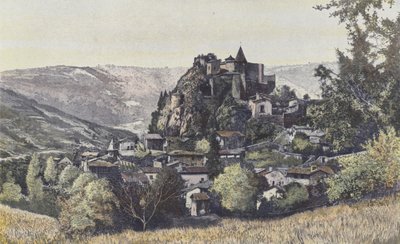 Saint-Paul-en-Cornillon, Utsikt över byn Cornillon av French Photographer