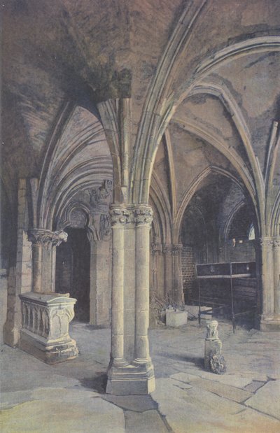 Saint-Pere-sous-Vezelay, kyrka, veranda O (före restaurering) av French Photographer