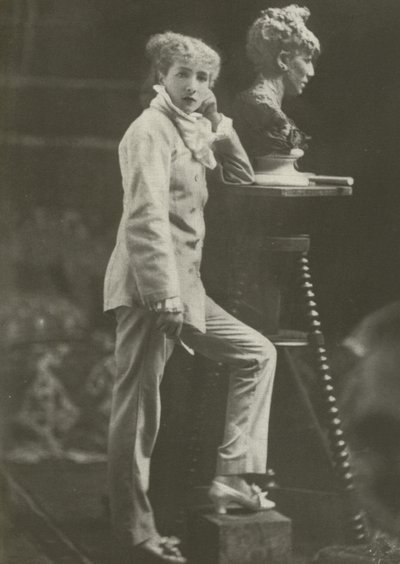 Sarah Bernhardt, 1869 (s/v foto) av French Photographer