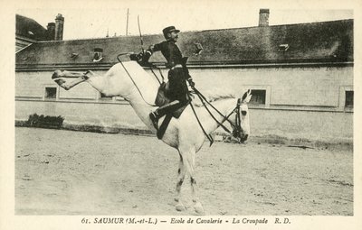 Saumur (Maine-et-Loire), kavalleriskola, La Croupade av French Photographer