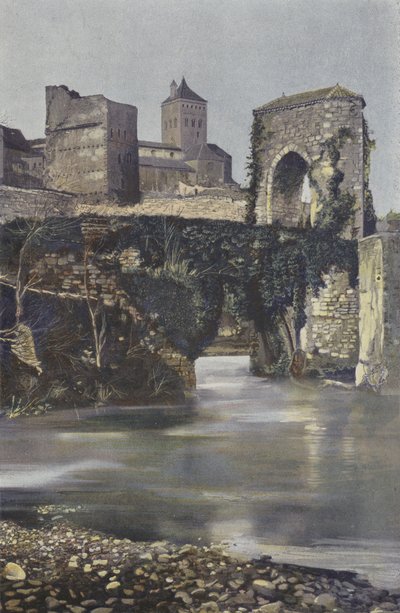 Sauveterre, Gamla bron över Gave dOloron av French Photographer