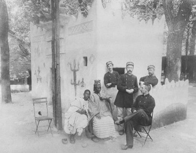 Senegalesisk by på Exposition Universelle i Paris, 1889 av French Photographer