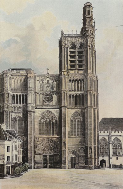 Sens, Cathedrale, Fasad O av French Photographer