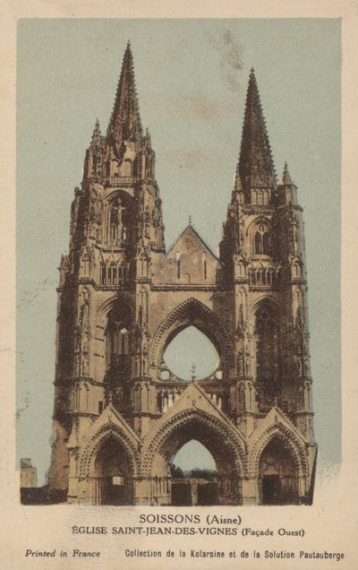 Soissons, Saint Jean Des Vignes kyrka av French Photographer