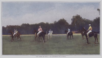 Start av ett parti polo (färgfoto) av French Photographer