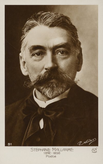 Stephane Mallarme (1842-1898), fransk poet av French Photographer