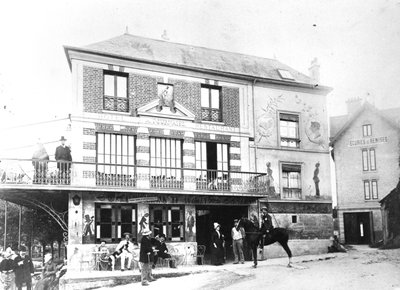 Hotel Fournaise i Chatou, ca 1880 av French Photographer