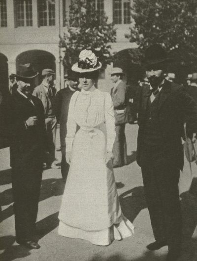 The Lady In White, Dreyfus-rättegångarna (s/v foto) av French Photographer