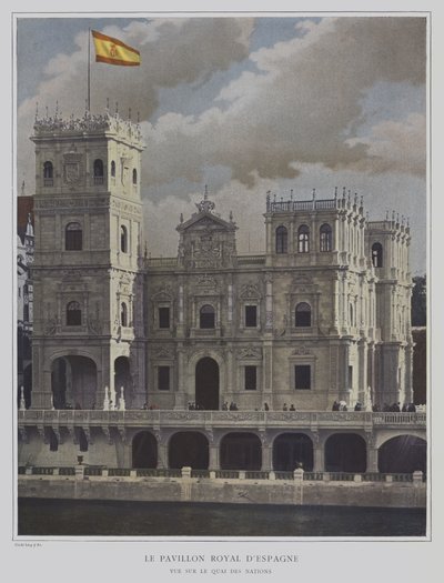 Den spanska paviljongen på Exposition Universelle 1900, Paris (färgfoto) av French Photographer