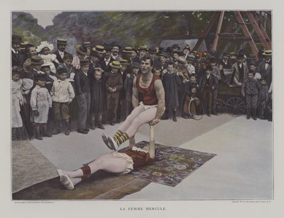 Den kvinnliga Hercules (färgfoto) av French Photographer