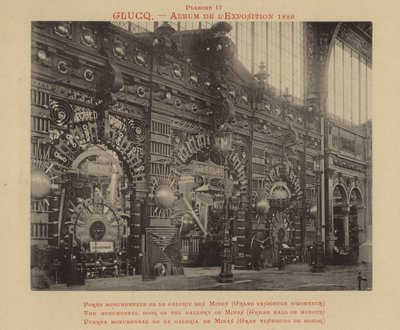 Den monumentala dörren till galleriet Mines, Great Hall of Honor av French Photographer