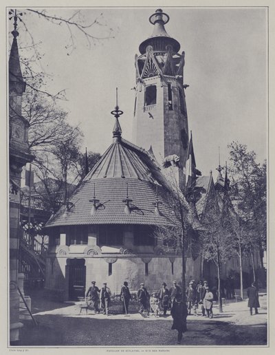 Finlands paviljong på Exposition Universelle 1900, Paris (s/v foto) av French Photographer