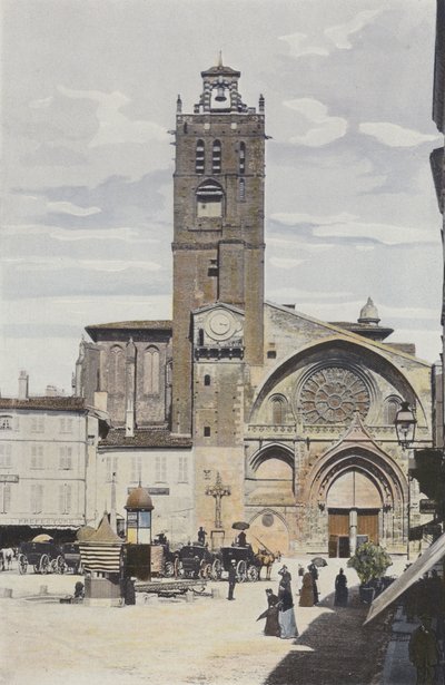 Toulouse, Saint-Etienne-kyrkan, Fasad O av French Photographer