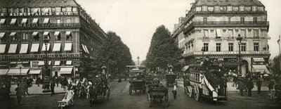 Trafik i Paris, Frankrike, tidigt 1900-tal av French Photographer
