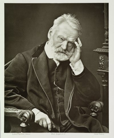Victor Hugo (1802-85), från Contemporary Gallery, ca 1874-78 av French Photographer
