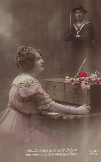 Medan du slåss viskar jag ditt namn (tonad bild) av French Photographer