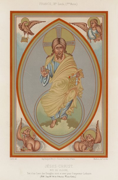 En 800-talsskildring av Jesus Kristus av French School