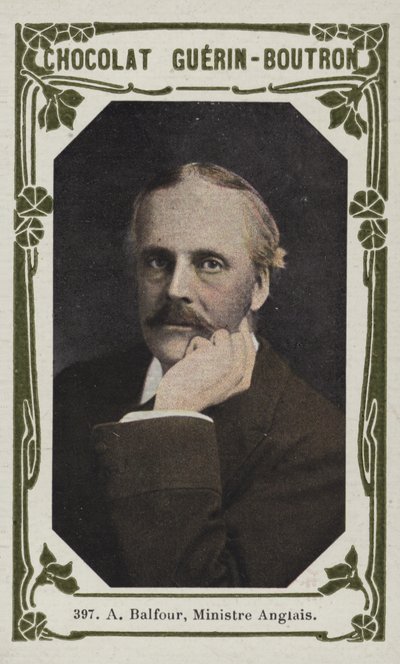 Till Balfour, engelsk minister (färgad bild) av French School