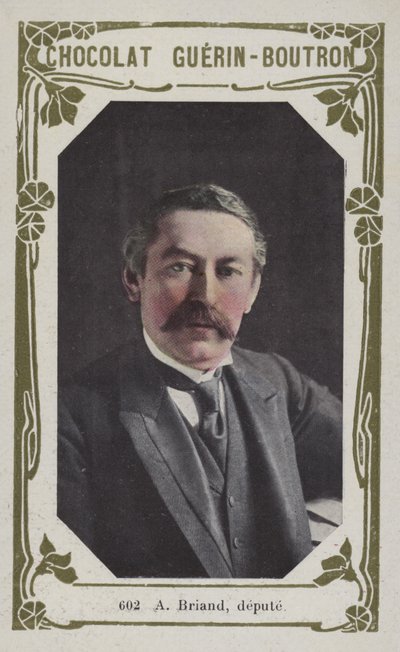 En Briand, deputerad (färgad bild) av French School