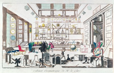 En geometristudie, efter Sebastien Le Clerc, 1717 av French School