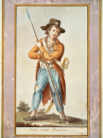 En parisisk sansculotte av French School