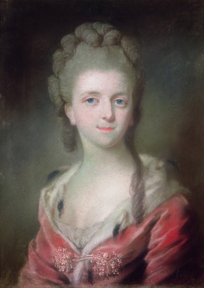 En prinsessa från huset Bourbon (pastell på papper) av French School