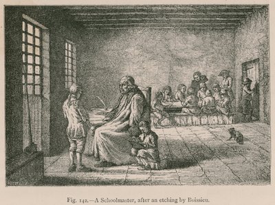 En skolmästare, efter en etsning av Boissieu av French School