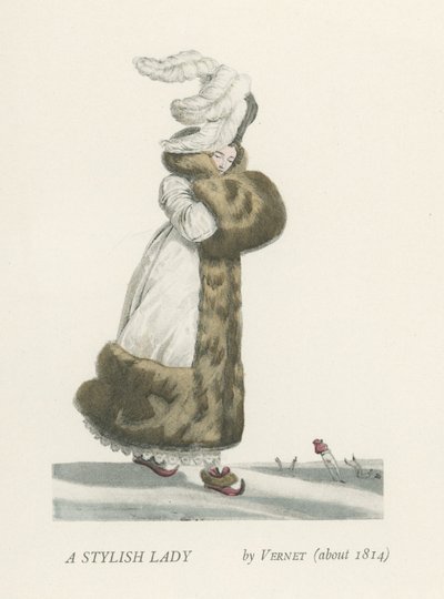En stilfull dam (cirka 1814) av French School