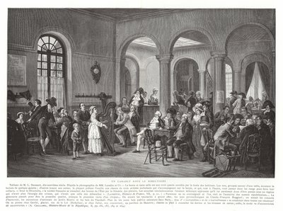 En kabaré under katalogen, Franska revolutionen, 1795-1799 av French School
