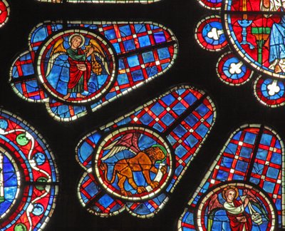 En rök ängel och St Marks lejon (w122) av French School