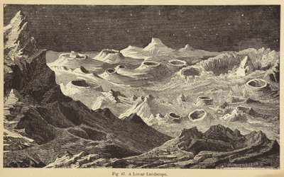 Ett månlandskap (gravyr) av French School