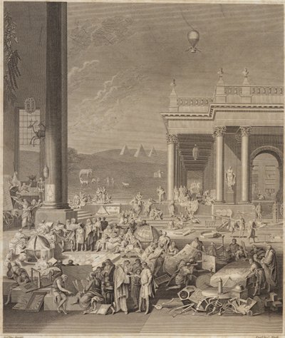 En scen för Encyclopaedia Britannica av French School