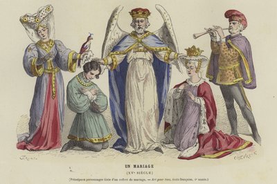 Ett bröllop, 1400-talet av French School